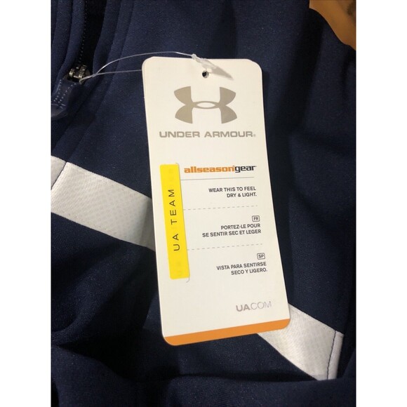 Under Armour Loose Fit Women’s All Season Gear Jacket Full Zip Navy Medium - Picture 5 of 9